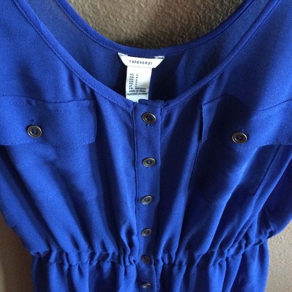 Forever 21 Blue Sheer Cover Up - Picture 3 of 3