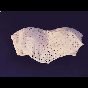 Light pink flowy bikini top