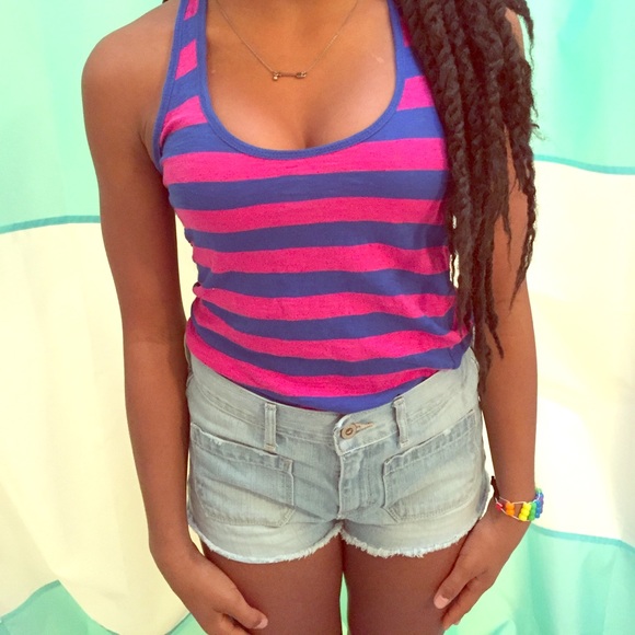 Striped tank tops