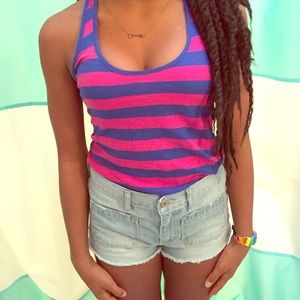 Striped tank tops