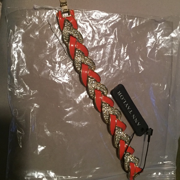 Orange and gold bracelet