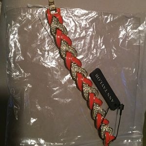 Orange and gold bracelet