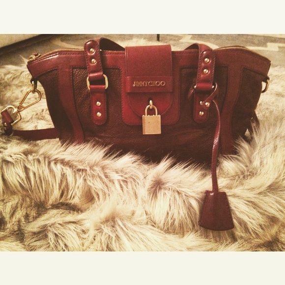Jimmy Choo leather Satchel