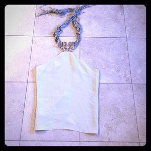 Stunning Sexy Chloe Halter Top with carved beading