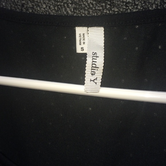 Black Polka Dot Top - Picture 3 of 3