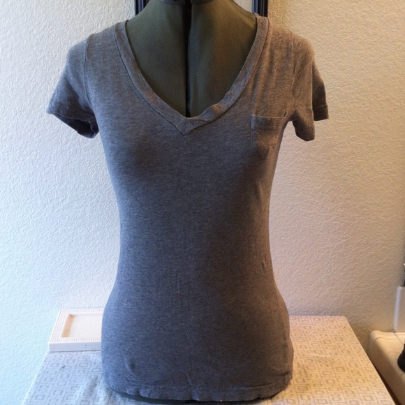 Women's gray V-neck!