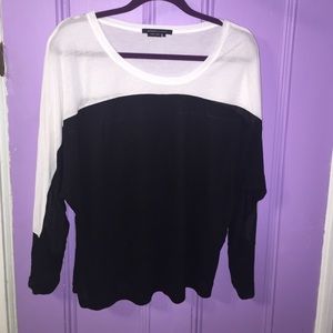 BCBG knit shirt and JCREW sweater