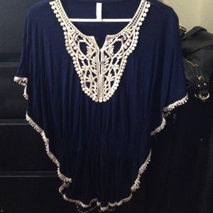 Navy blue top