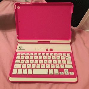 Pink Bluetooth IPad Mini Keyboard Case