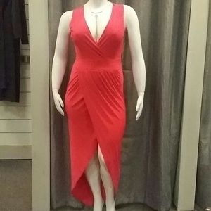 Plus size Hi Low Hem cute dress