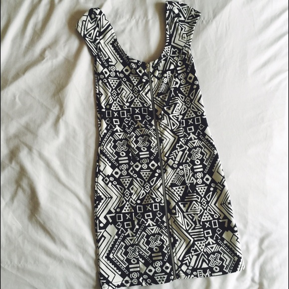 Tribal print bodycon dress