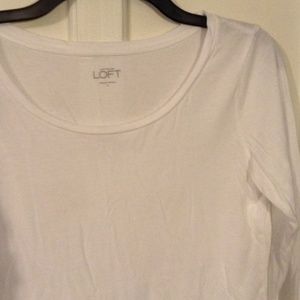 Tissue tee, long sleeves, scoop neck