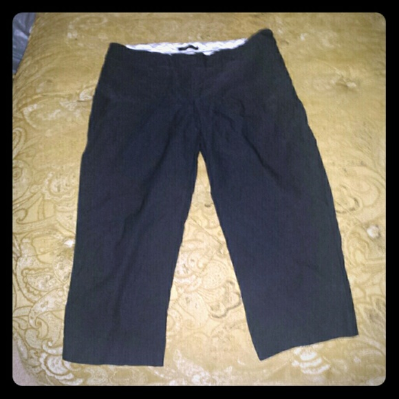 Black Capri Slacks .