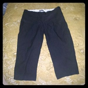 Black Capri Slacks .