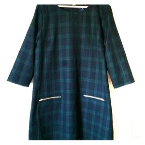 NWT Gap Plaid Shift Dress!