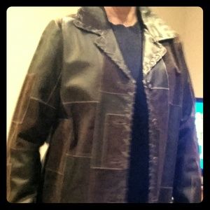 Vintage leather coat