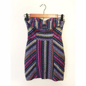 Color stripe dress