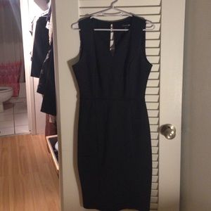 Black sheath dress