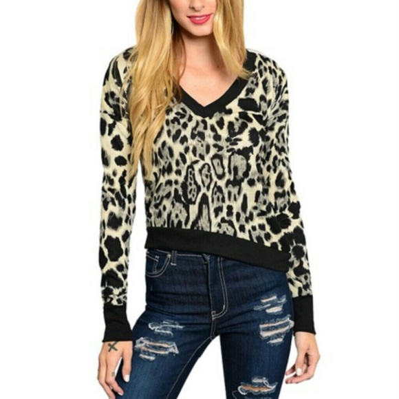Leopard Print Sweater