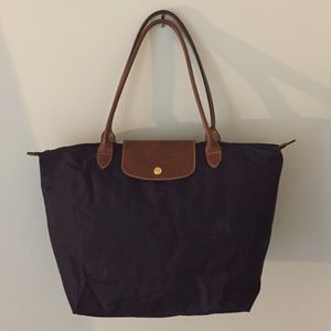 Longchamp Purple Tote - Le Pliage Shoulder Bag