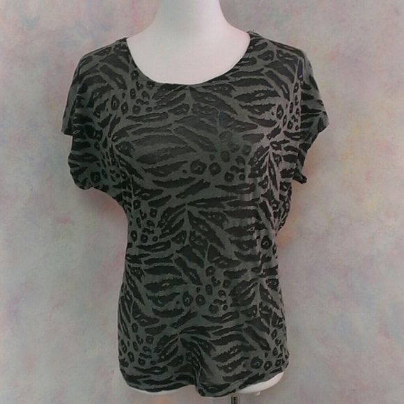 Animal print burnout tee - Picture 3 of 4