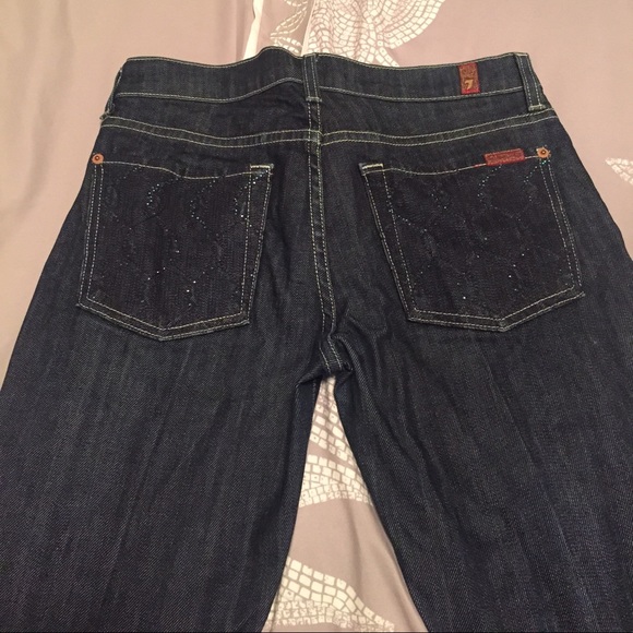 7 for all mankind dark wash jeans