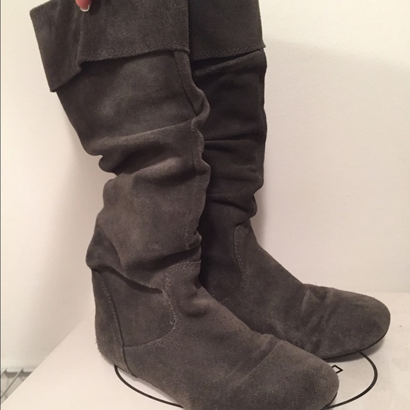 grey Steve Madden boots