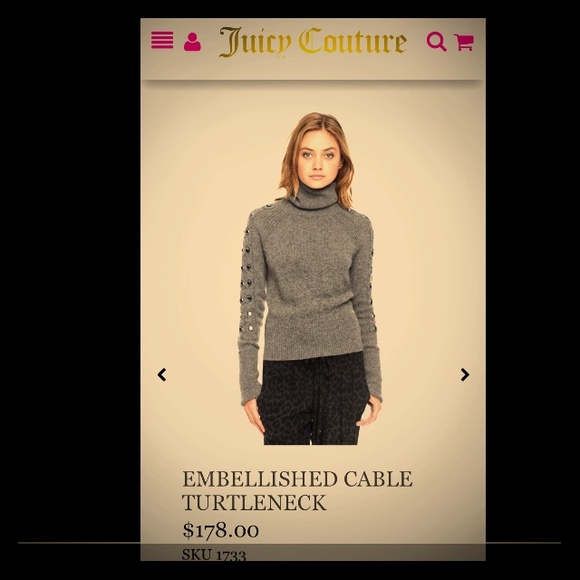 4 Party Time! Juicy Couture Embellished turtleneck