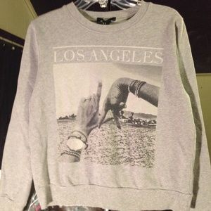 LA Grey crew neck