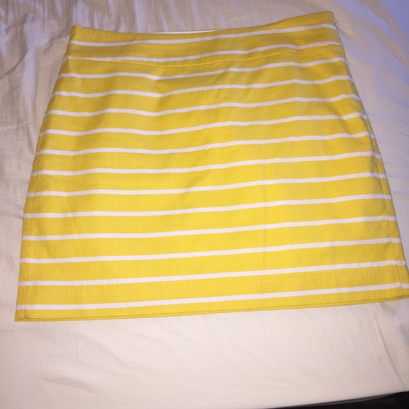 Yellow/White Stripes Skirt