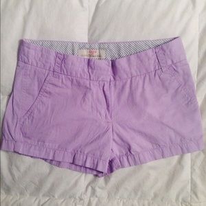 J.Crew Lavender Chino Shorts