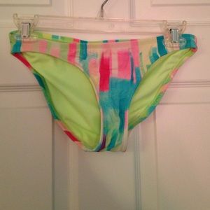 Multi colored bathing suit bottom