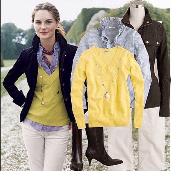 J. Crew Ruffle Tuxedo LS top - Picture 4 of 5