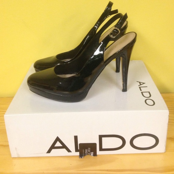 Aldo patent leather heels, worn once