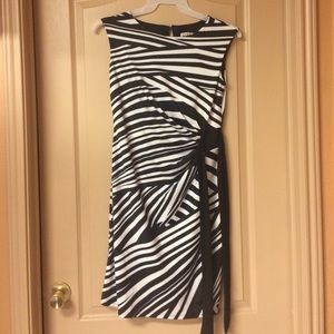 Black / white stripped dress