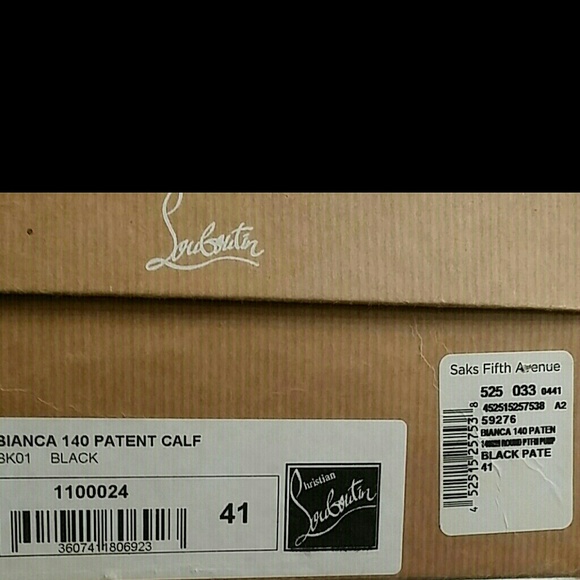 ADDITIONAL PICS  Bianca 140 Calf Louboutins Patent - Picture 2 of 4