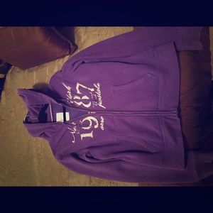 Purple Aeropostale zip up hoodie