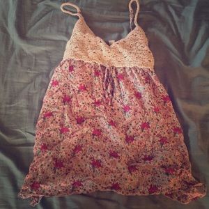 A floral tank top