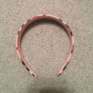 Burberry look alike pattern headband