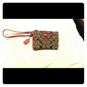 Coach Signature small wristlet