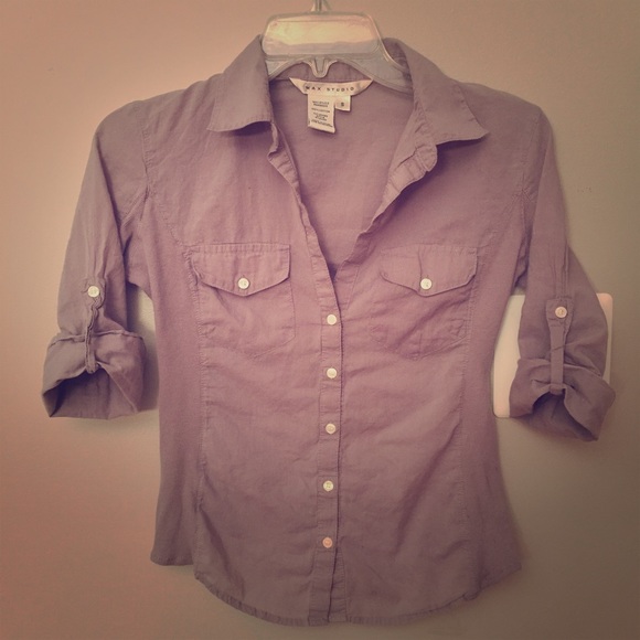 MAX STUDIO Grey Buttoned Shirt - small