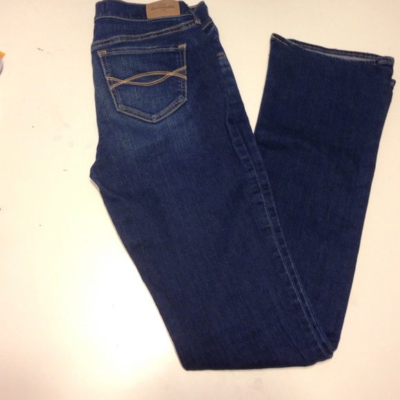 Abercrombie kids size 16 dark wash boot cut jeans - Picture 1 of 3