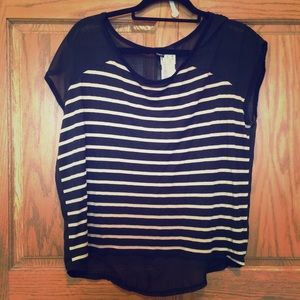 Striped brown/black shirt