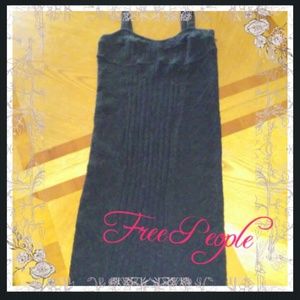 FREE PEOPLE Black sweater dress...Knee length