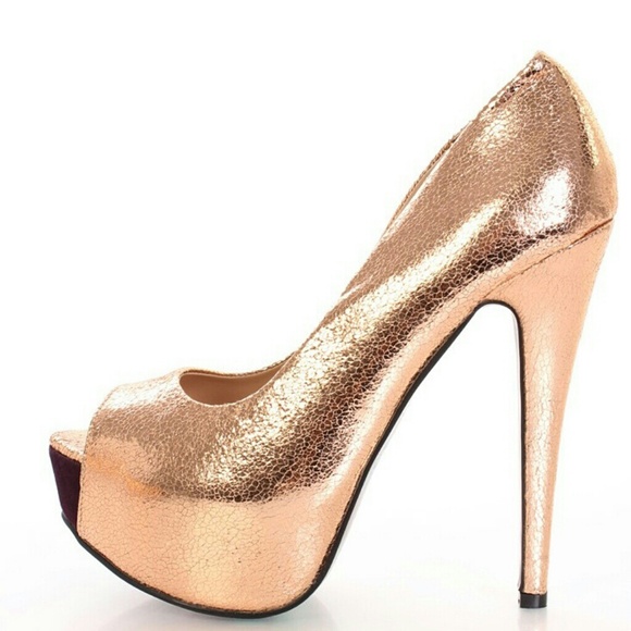 Rose gold heels