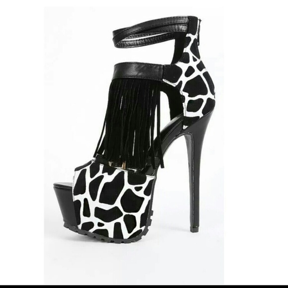 Black n white heels
