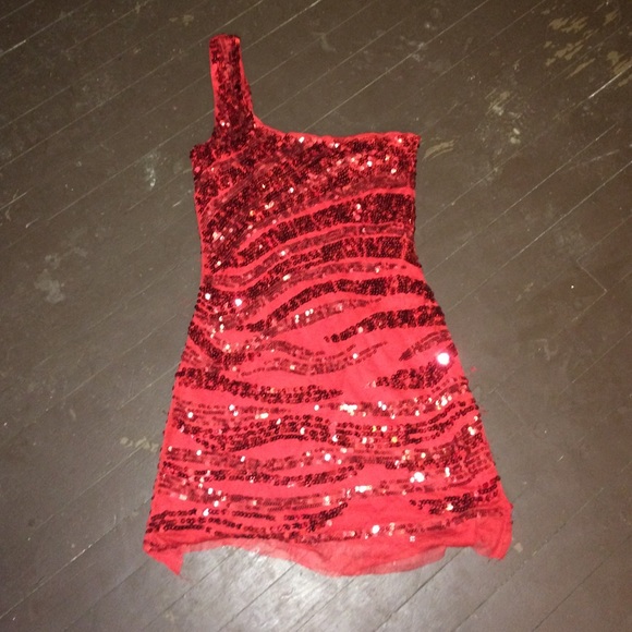 Red Sequin Dress
