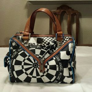 L.A.M.B. Purse Black and White