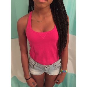 Hot pink tank top