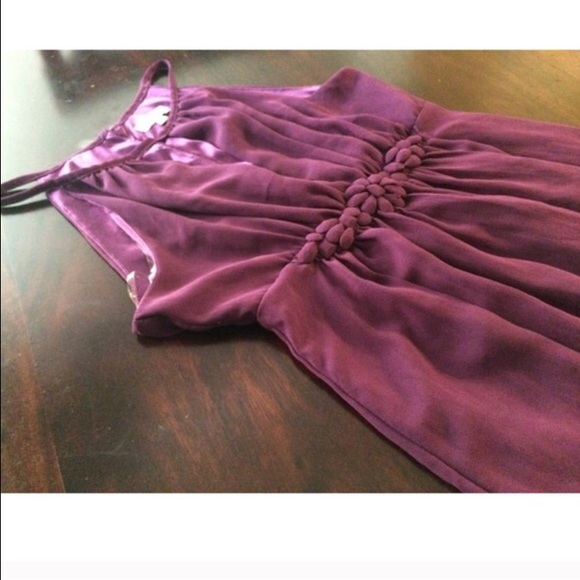 Purple Dress with Floral Design